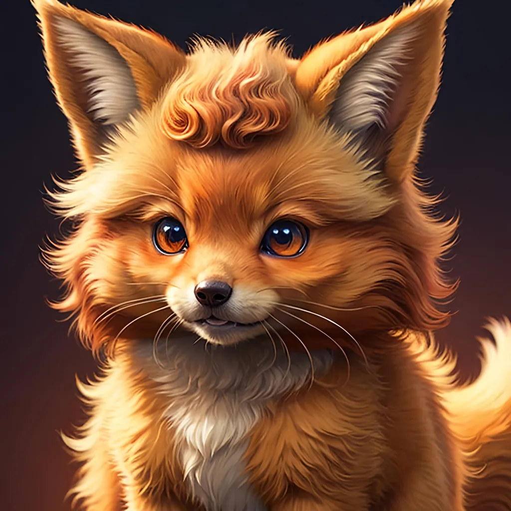 Prompt: vulpix, growling, detailed artwork, portrait, 8k, detailed background