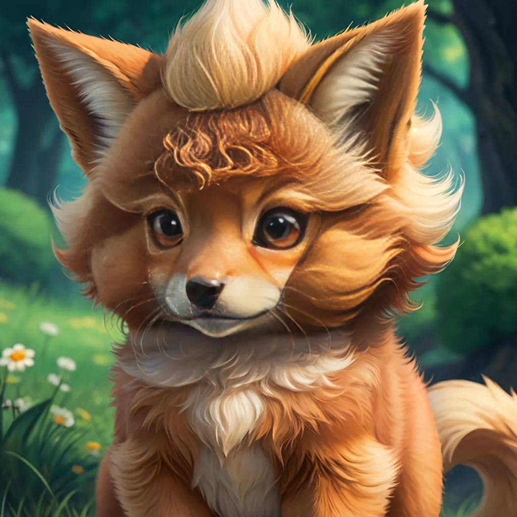 Prompt: vulpix, growling, detailed artwork, portrait, 8k, detailed background