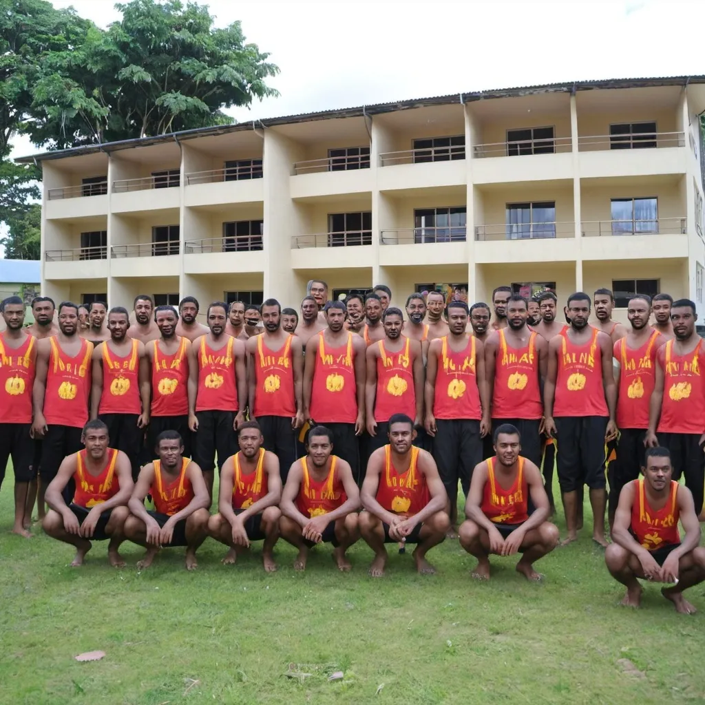 Prompt: GIVE ME THE PHOTOS OF THE of UNIVERSITY OF PAPUA NEW GUINEA MALE  DORMATORY "GAMES AND VILLAGE"(Gv)

 