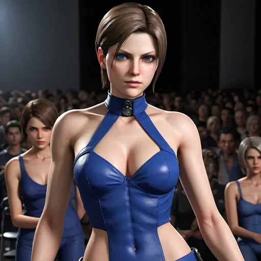 Prompt: Jill Valentine in a fashion show