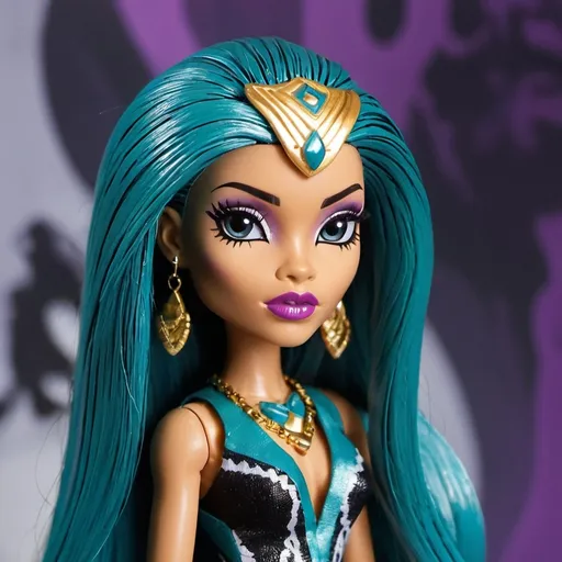 Prompt: Create a collector 2 pack Monster High dolls of Nefera de Nile and Cleo de Nile