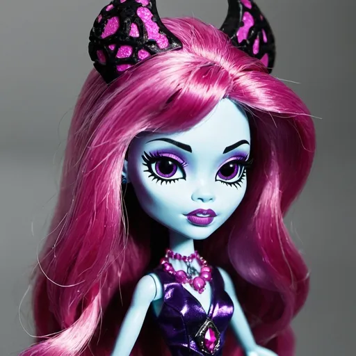 Prompt: Create a collector Monster High doll of River Styxx