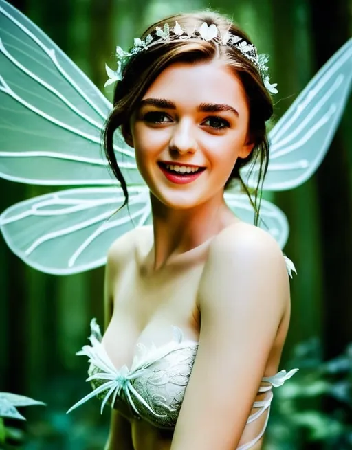 Prompt: Bare chested,Fairy with ethereal wings flying through a mystical forest, intricate details on wings and flora, surreal and dreamy atmosphere, high quality, fantasy, magical, mystical forest, fairy, ethereal wings, flying, intricate details, surreal atmosphere, dreamy, high quality