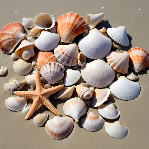 Prompt: She sells seashells by the seashore