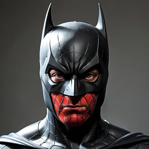 Prompt: (Make a profile picture) it’s a mix between Batman and spider man 

