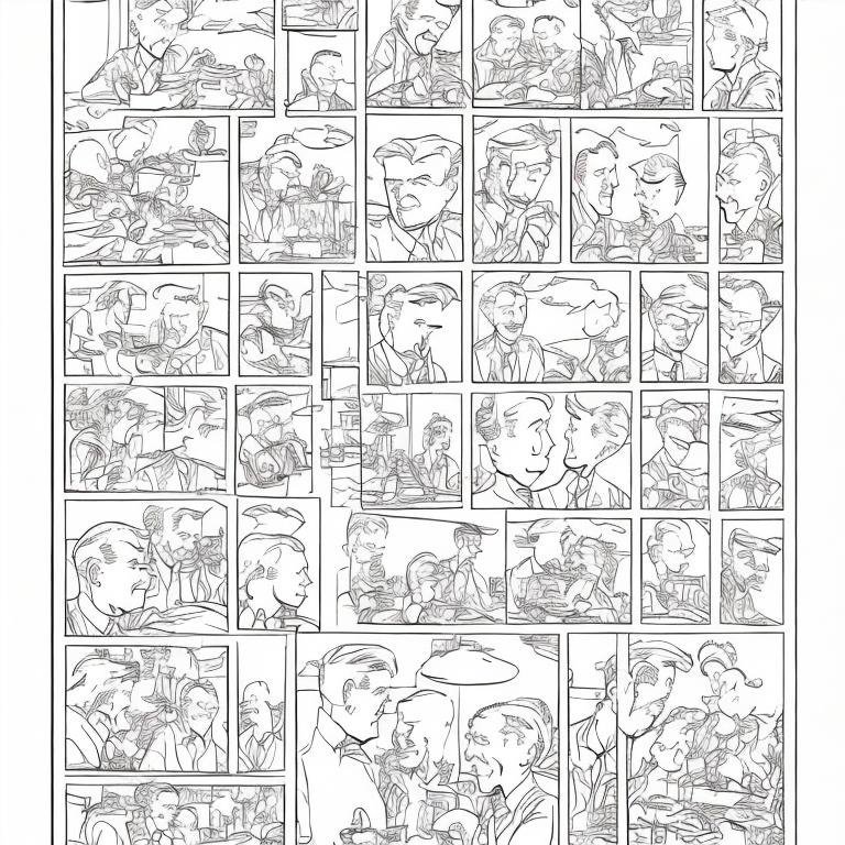 Prompt: Color the image like a comic cartoon in style of tintin comic book illustrated by herge.   Please recheck if the entire image is drawn without errors. 