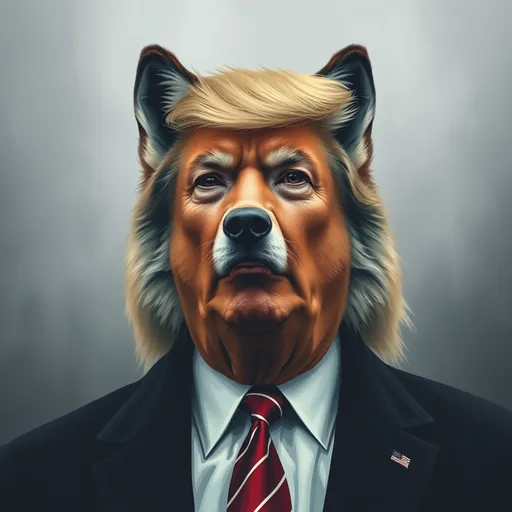 Prompt: donald trump alpha wolf