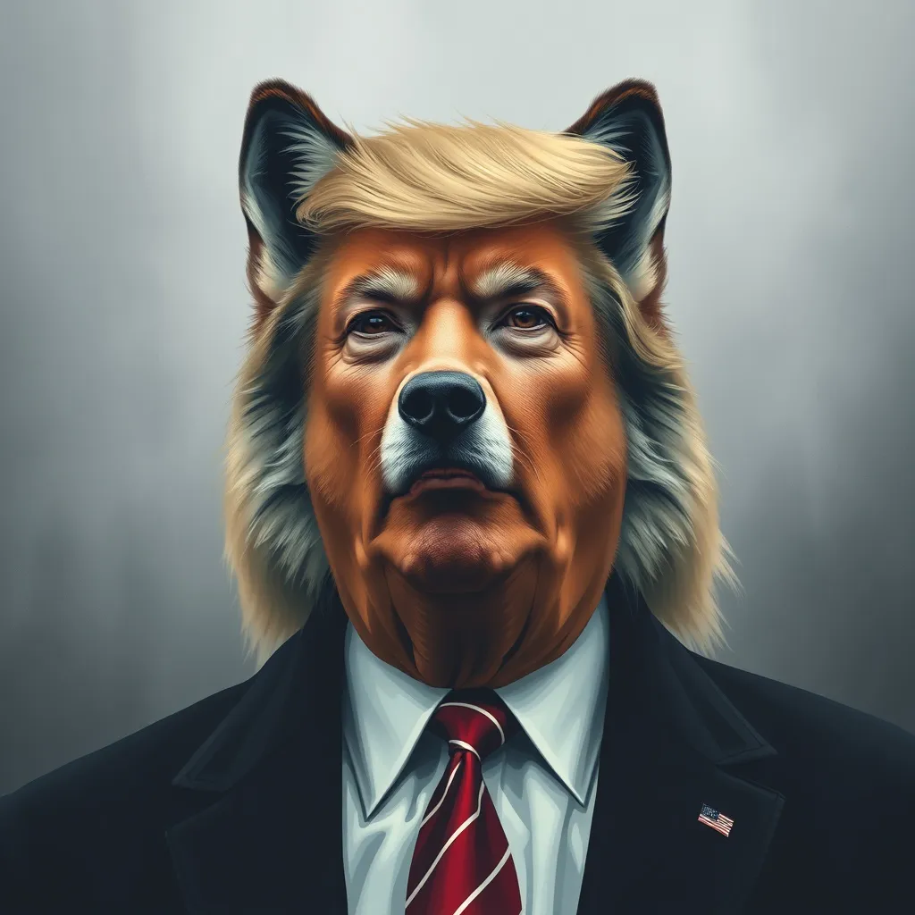 Prompt: donald trump alpha wolf