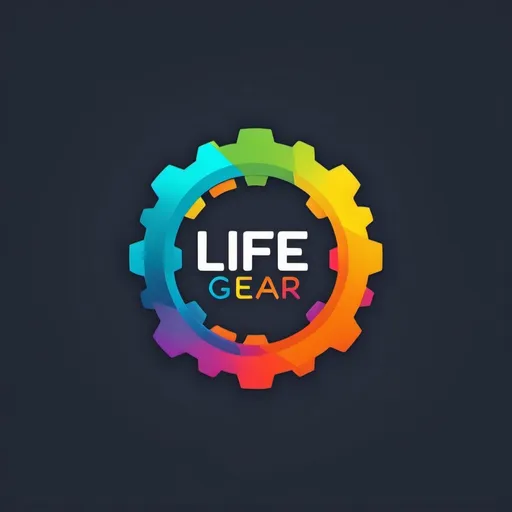 Prompt: (logo design) "Life Gear Hub", modern typography, vibrant colors, sleek and professional style, clean lines, dynamic elements, incorporating a parcel motifs, digital rendering, visually appealing, versatile for website use, crisp design for visibility, ideal for branding, suitable for multiple applications, eye-catching and memorable.