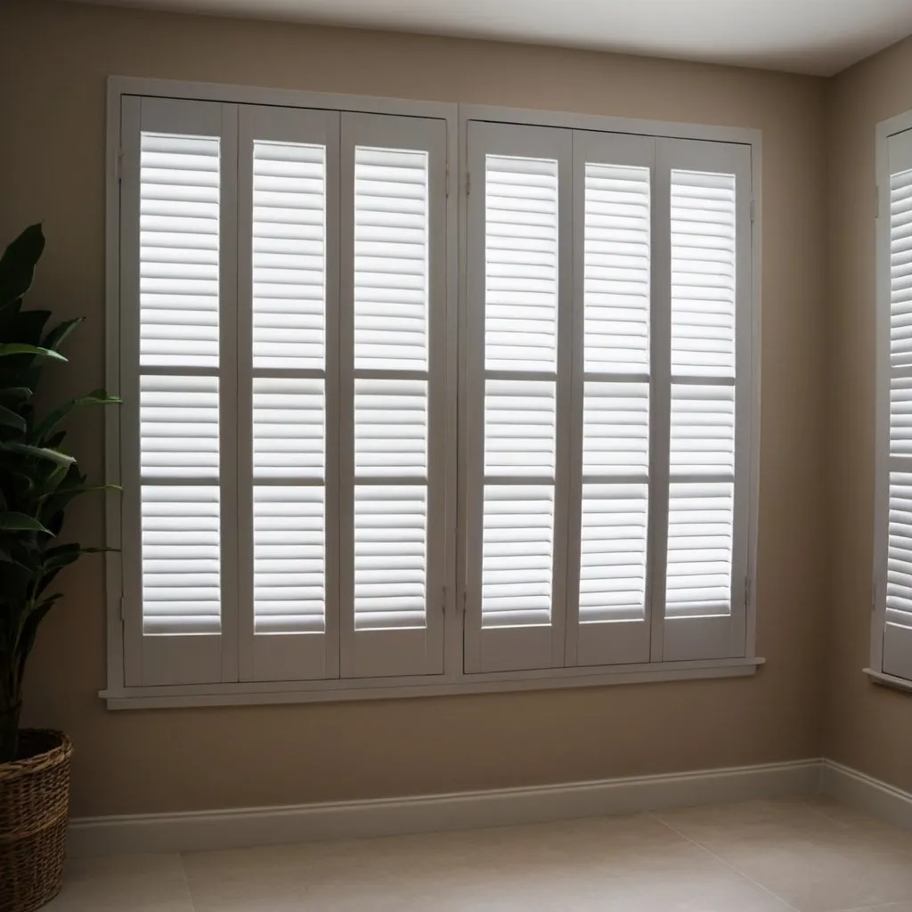 Prompt: plantation shutters