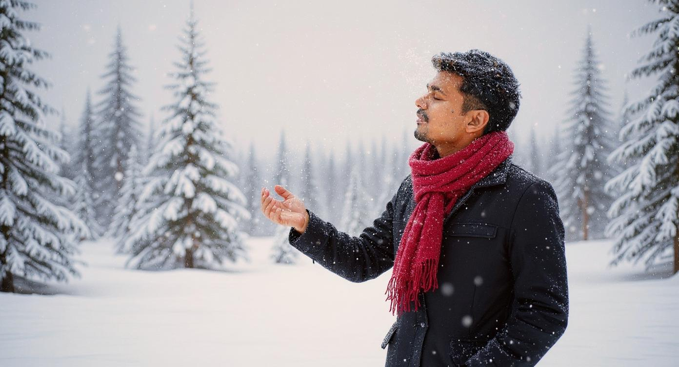 Prompt: make it snowing