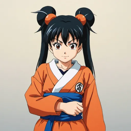 Prompt: Osaka from azumanga daioh with goku