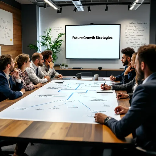 Prompt: meeting in a company,making assumptions for future deciecons.