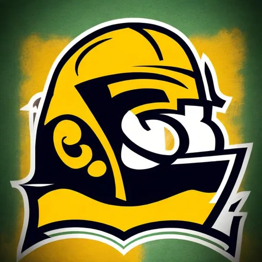 Prompt: NFL Logo for a team located by a river, with theme colors of yellow and black named the Portburg Pirates