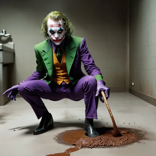 Prompt: Joker kills a poop