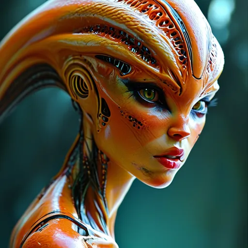 Prompt: beautiful female alien