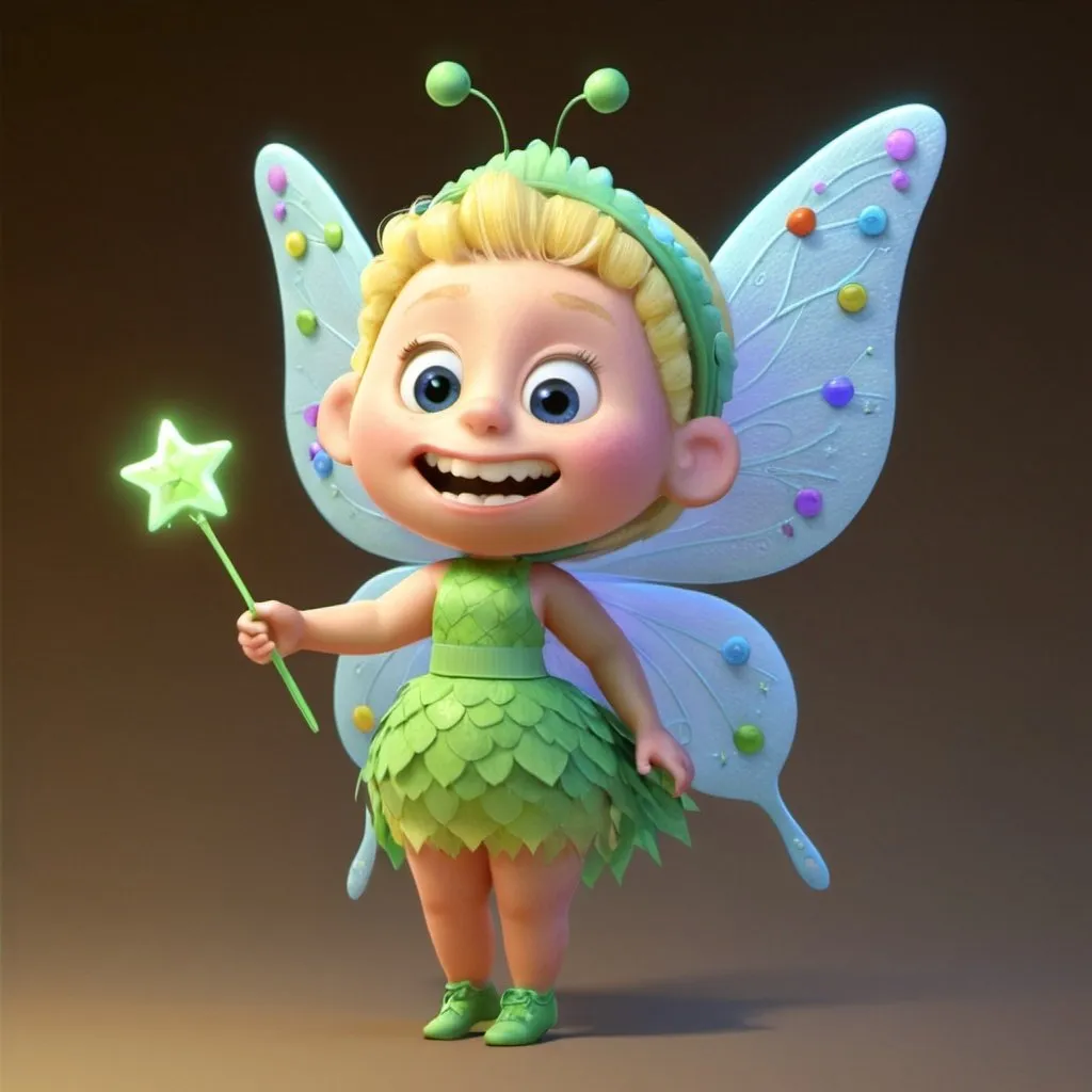 Prompt: Disney-style illustration of a cute tooth fairy, octane render