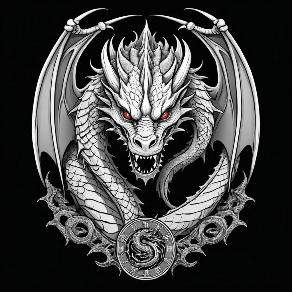 Prompt: t shirt with coler for theme of house of the dragon. there shoud be lines also