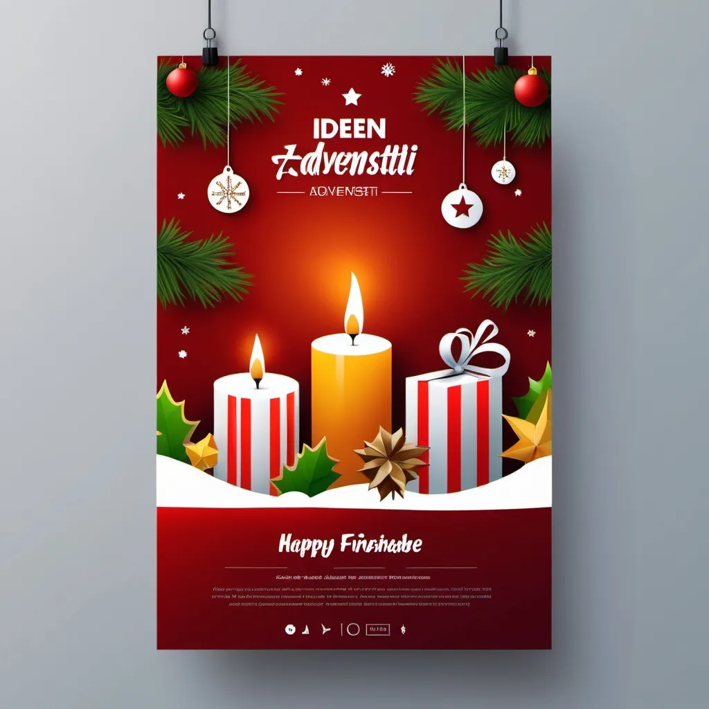 Prompt: Ideen Für einen Adventszeit Flyer