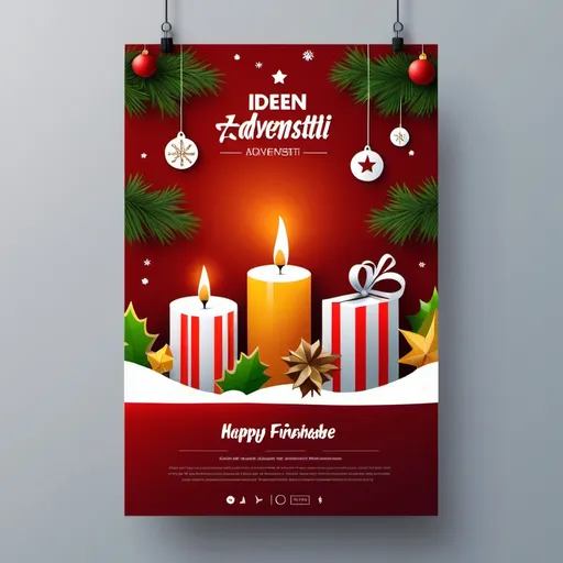 Prompt: Ideen Für einen Adventszeit Flyer