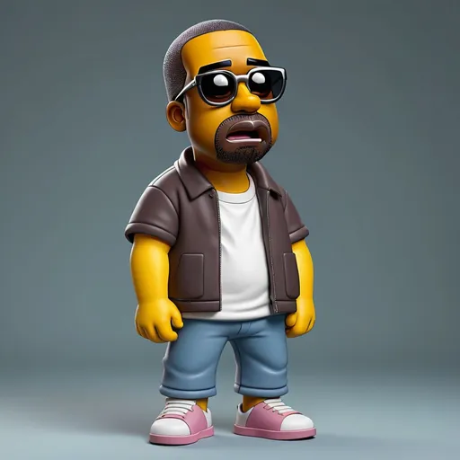 Prompt: Kanye West in 3d simpson style