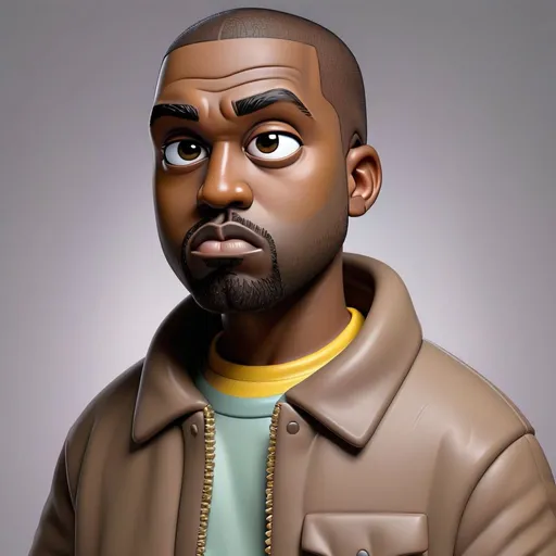 Prompt: Kanye West in 3d simpson style
