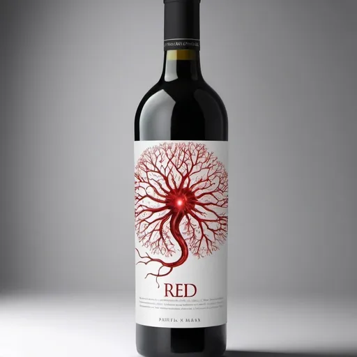 Prompt: Create a creative wine bottle label for Prospective Vineyards' Partial Report Red wine.  Focus on iconography and concepts related to the brain, neurons, cognitive psychology, focused and divided attention, event-based and time-based prospective memory, memory for the source of information, the brain, neurons, and other human cognition concepts.