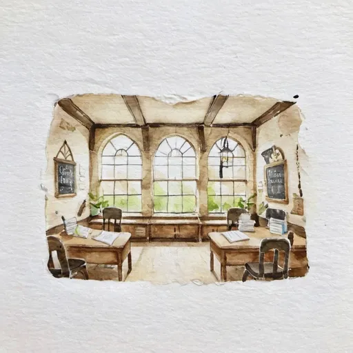 Prompt: charms classroom interior at hogwarts