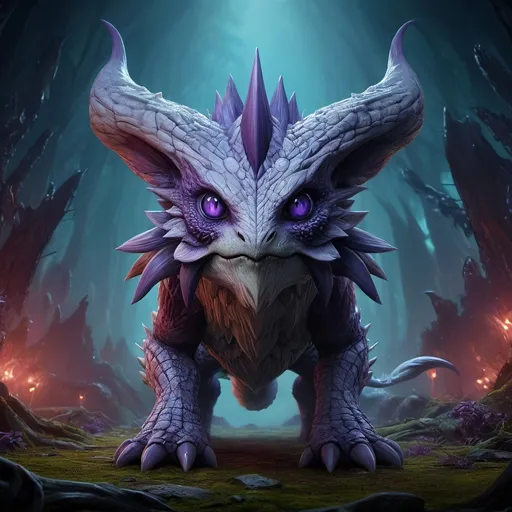 Prompt: Full Body Portrait of an Eldritch Bulbasaur from Diablo, Monster Hunter and Lord Of The Rings, Violet Realistic eyes and black pupils, ultra detailed face, full body dynamic pose, standing in front of a dark Colorful Forest background, a character portrait in the style of hyper realism, Monster Hunter, Pokemon and Lord Of The Rings, Character concept, official art, precise lines, 32k, concept art, symmetrical, dynamic pose, ultra detailed, Sharp Focus