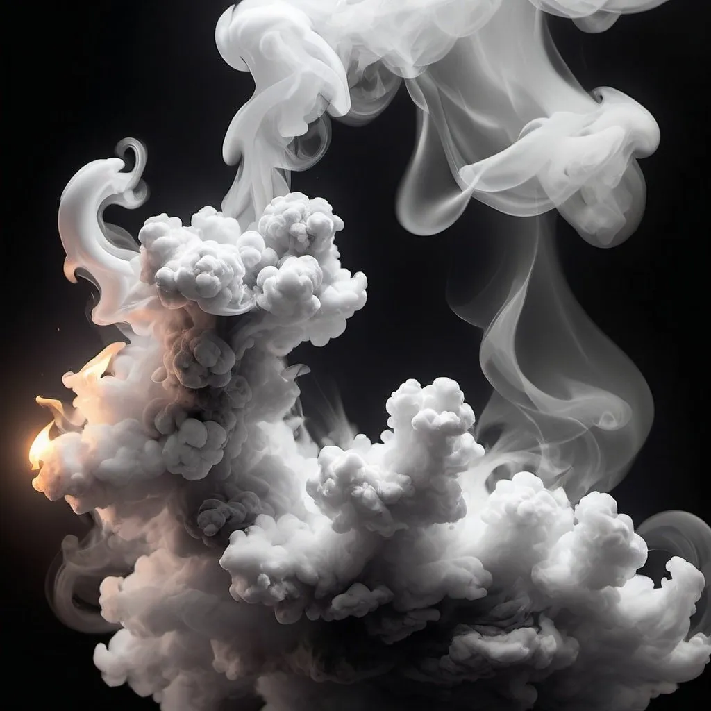 Prompt: Smoldering ashes spelling 'BEAUTY', high quality, detailed, digital art, ethereal, gray and white smoke, atmospheric lighting