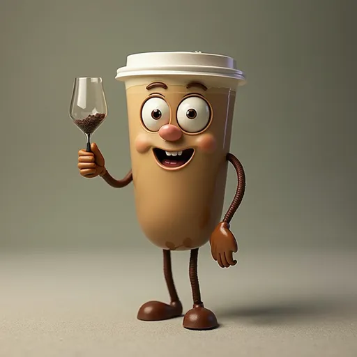 Prompt: e.g. make a coffee have a face and have legs and arms