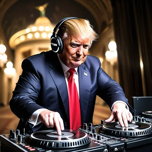 Prompt: DJ Donald Trump

