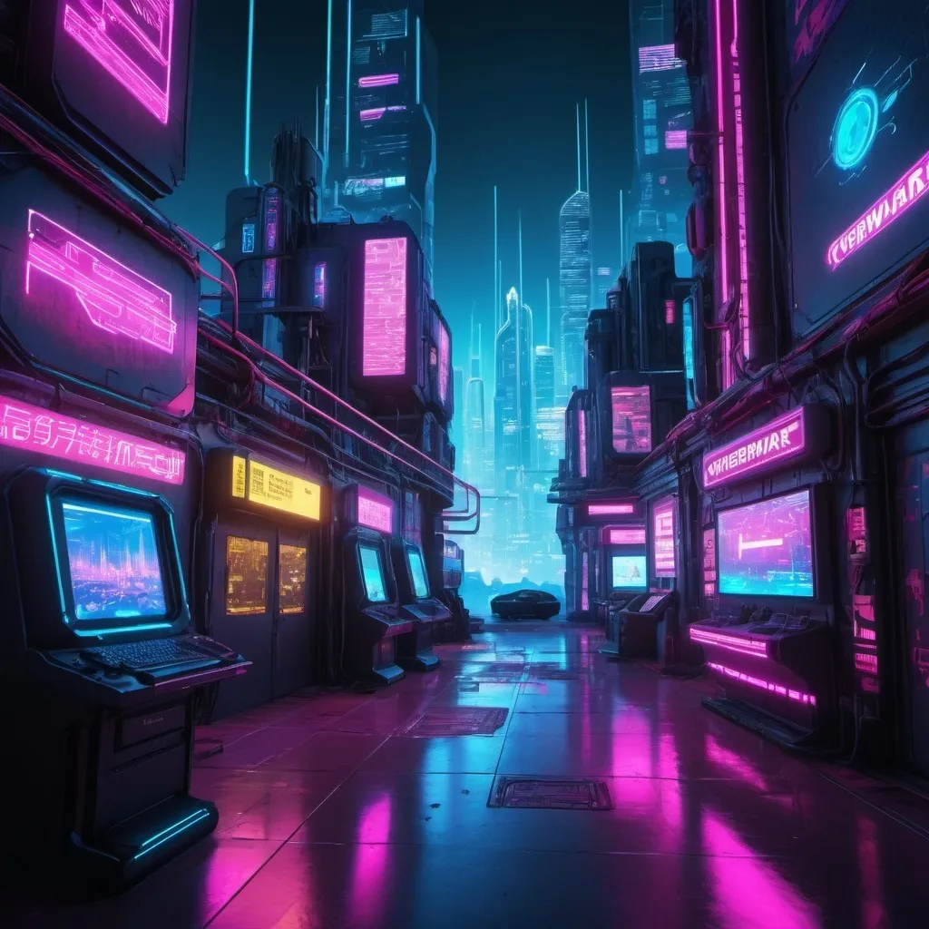 Prompt: Create a Cyberware interface with reference to Cyberpunk 2077