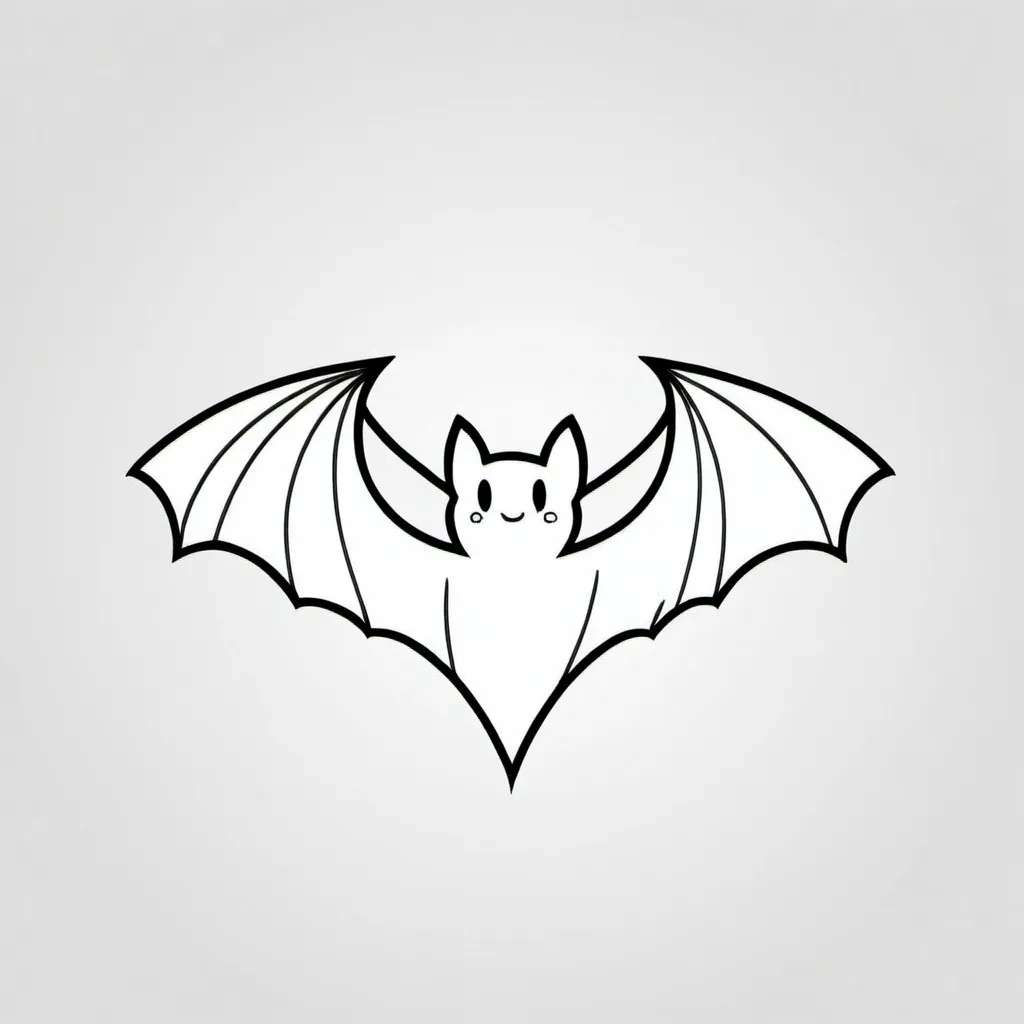 Prompt: Simple, minimalistic. bat. Vector. Logo style, proud