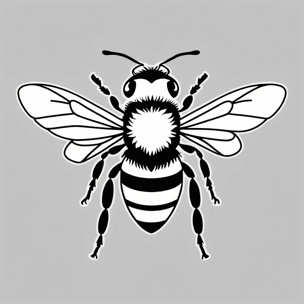 Prompt: Simple, minimalistic. bumblebee. Vector. Logo style, proud. transparent