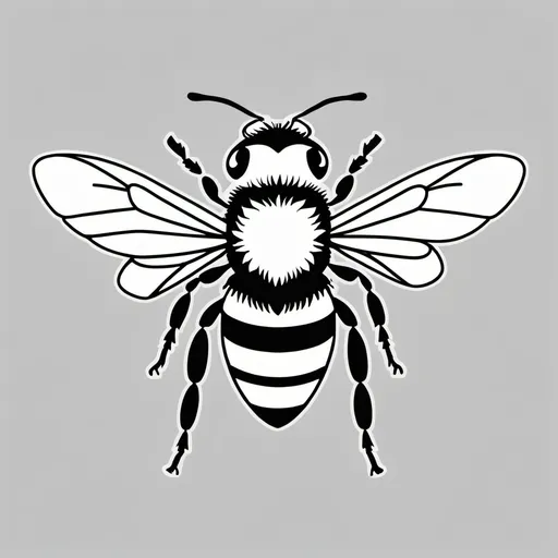 Prompt: Simple, minimalistic. bumblebee. Vector. Logo style, proud. transparent