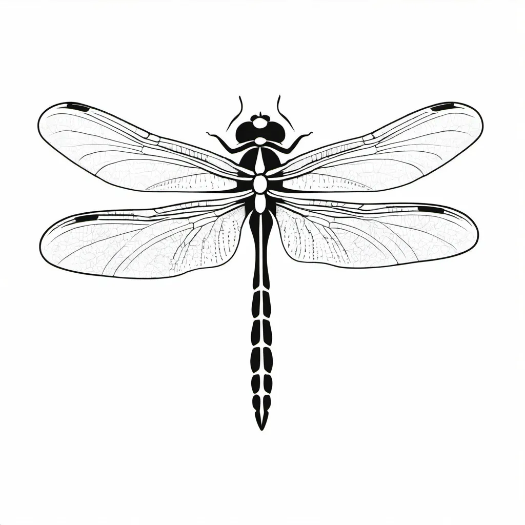 Prompt: Simple, minimalistic. Dragonfly. Vector. Logo style, proud. transparent