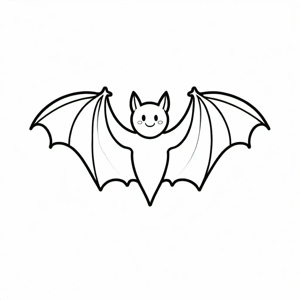 Prompt: Simple, minimalistic. bat. Vector. Logo style, proud. friendly