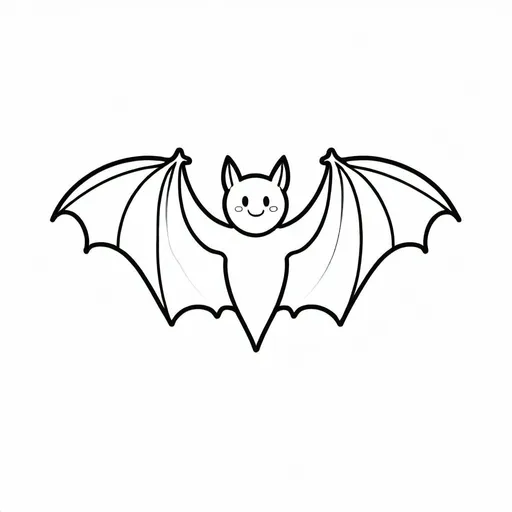 Prompt: Simple, minimalistic. bat. Vector. Logo style, proud. friendly