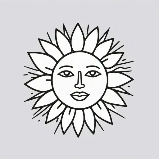 Prompt: Simple, minimalistic. sunshine. Vector. Logo style, proud.