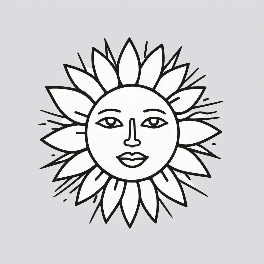 Prompt: Simple, minimalistic. sunshine. Vector. Logo style, proud.