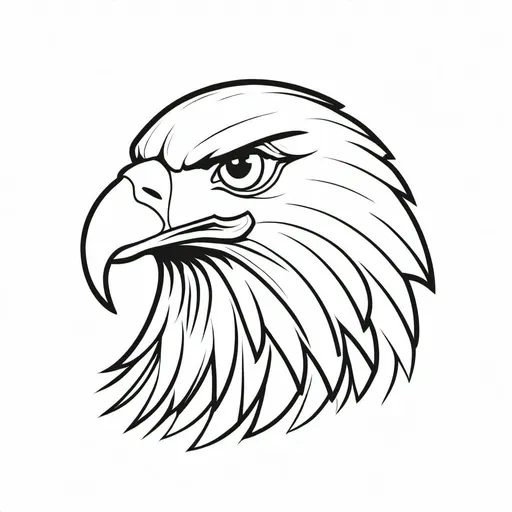 Prompt: Simple, minimalistic. eagle. Vector. Logo style, proud.