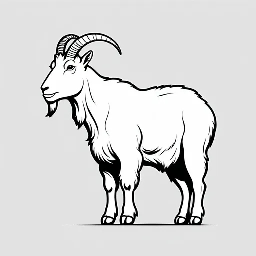 Prompt: Simple, minimalistic. Mountain goat. Vector.