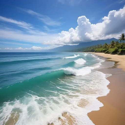 Prompt: gambar laut yang viral di garut