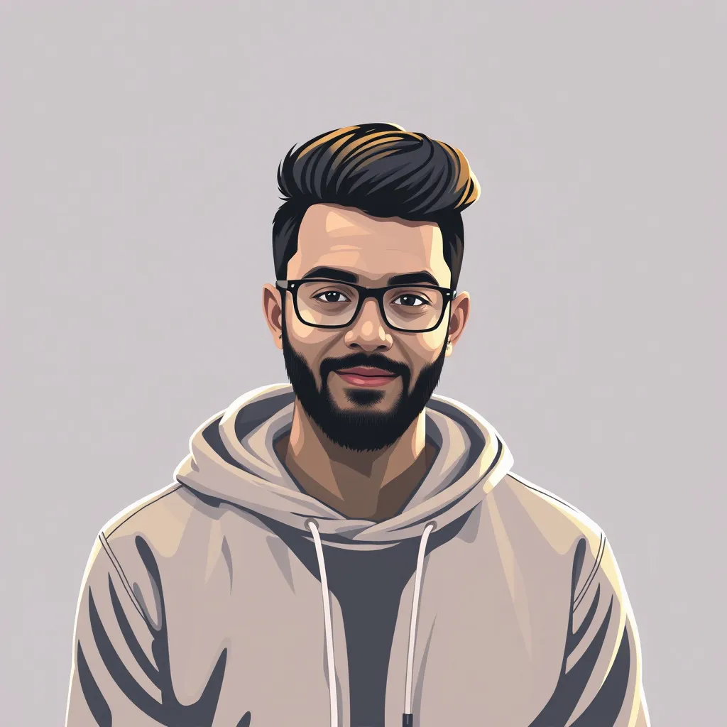 Prompt: make a profile picture for a digital designer
