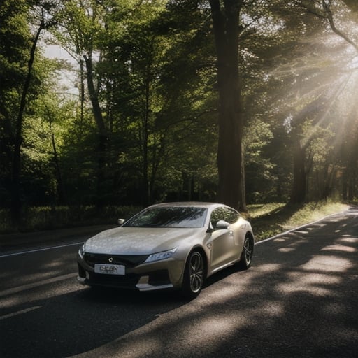 Prompt: car parking in nature sunlight wide space area , sharp focus , sony , sony 50mm 1.4, --ar16:9 , hyper realistic.