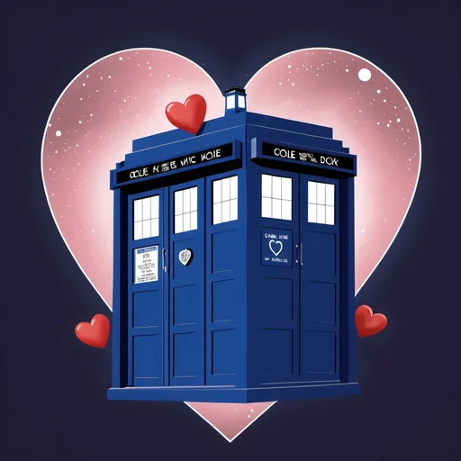 Prompt: Tardis, daelek, two hearts