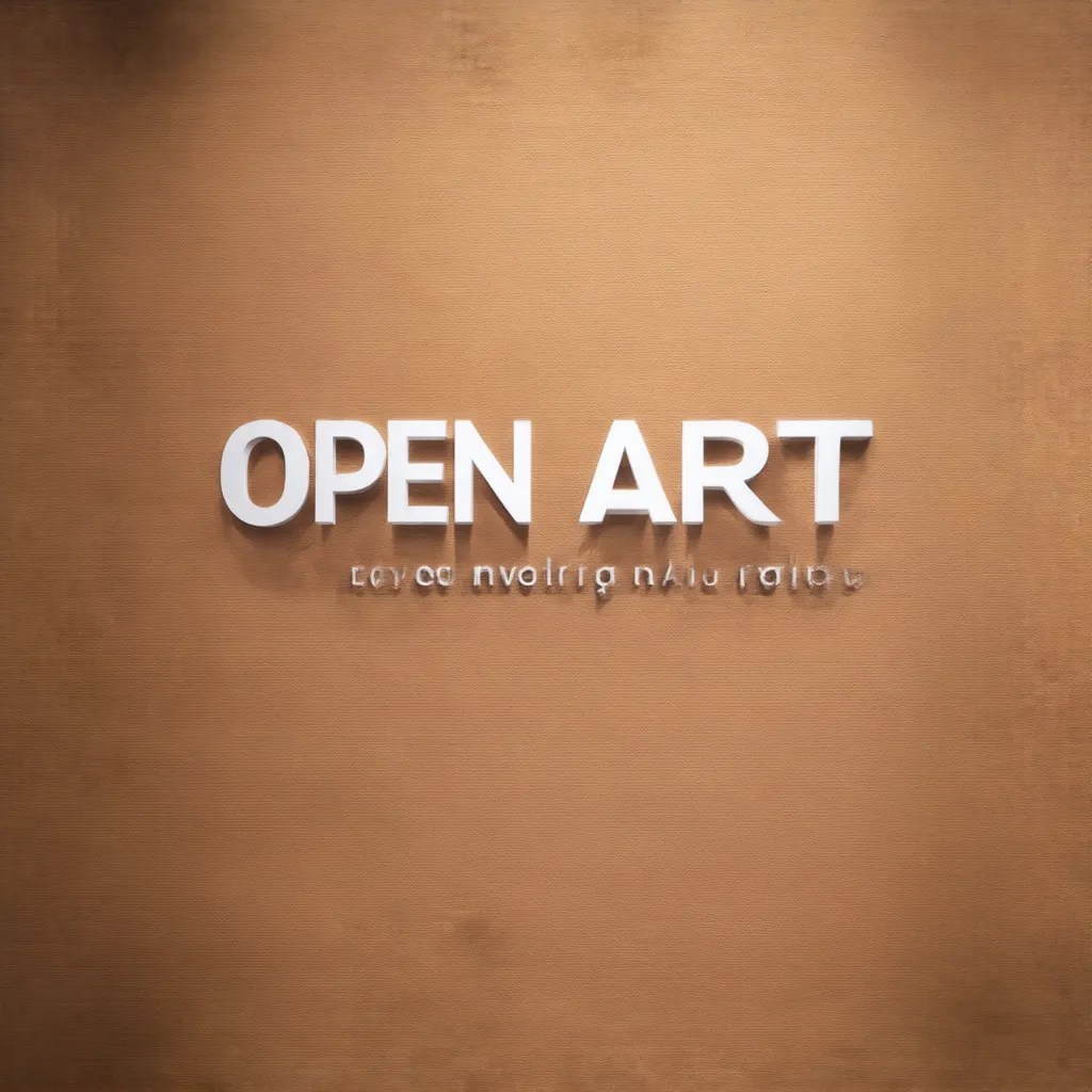 Prompt: open art logo