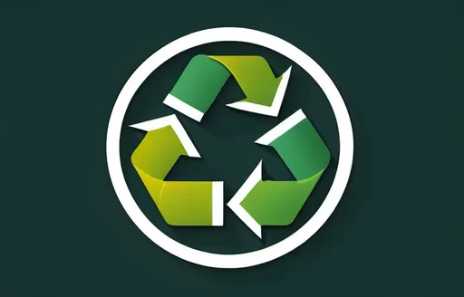 Prompt: A simple icon representing circular economy