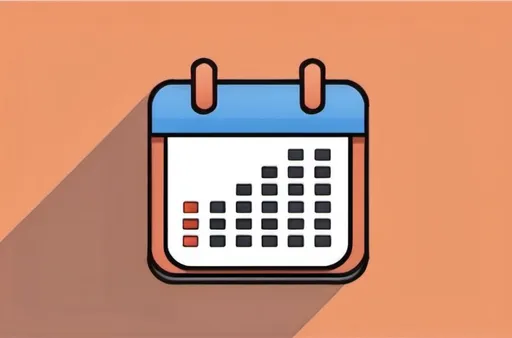 Prompt: A digital calendar icon